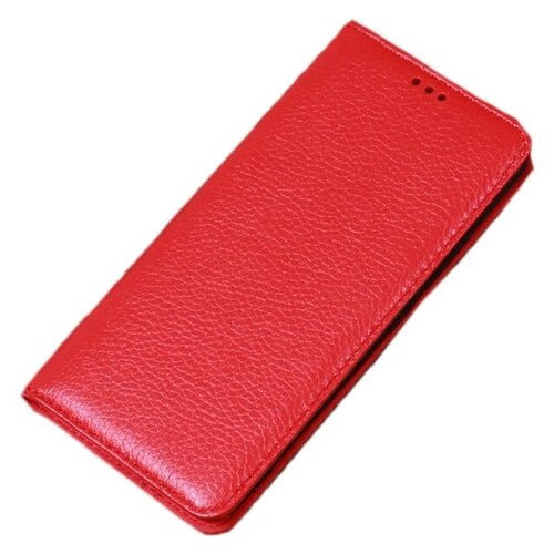 фото Чехол mypads бизнес класса для motorola moto g6 с мультиподставкой красный натуральная кожа