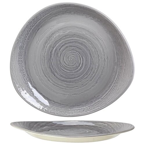 фото Тарелка мелкая «скейп грей», серый, фарфор, 1402 x0061, steelite