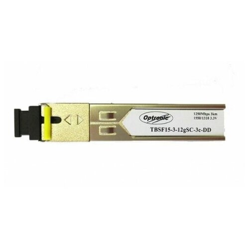 Optronic TBSF15-3-12gSC-3c-DD Модуль SFP WDM трансивер, 1.25Гбит/с, 1550/1310нм, 3км, DDM