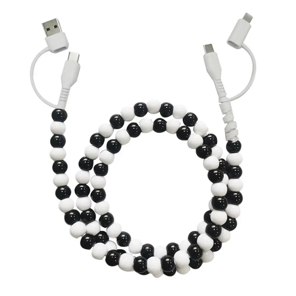 Кабель USB Type-C с бисером, Цвет: F, 1 м
