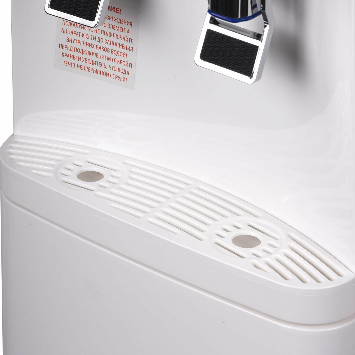Кулер для воды напольный с нагревом и охлаждением, нижней загрузкой, диспенсер с 2 кранами белый, Sonnen FSE-02BW, 456170 - фотография № 7