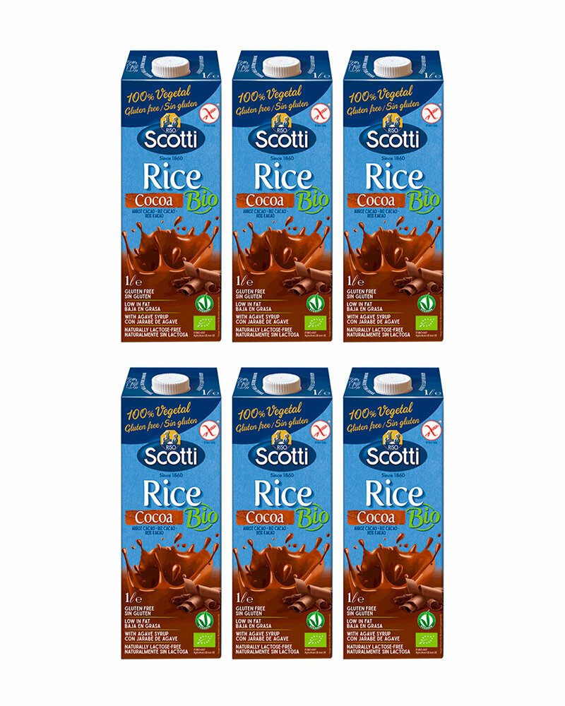 Рисовый напиток Riso Scotti с Какао BIO 1 л. - 6 шт