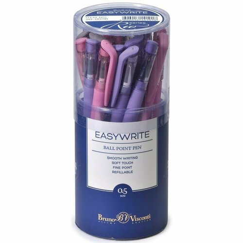 Ручка шариковая Bruno Visconti EasyWrite Rio (0.5мм, синий цвет чернил) 24шт. (20-0046) ручка шариковая неавтоматическая easywrite rio 20 0046 24 шт