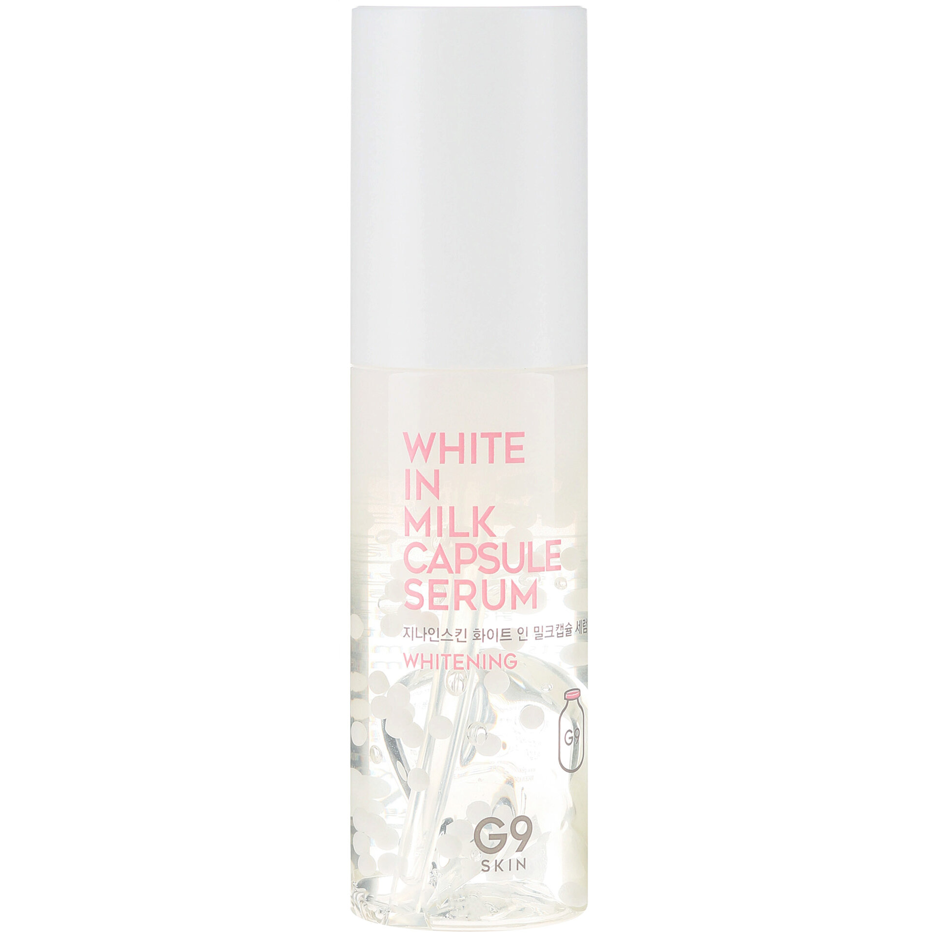 Сыворотка для лица осветляющая с молочными протеинами G9SKIN Milk Serum 50мл - фото №14