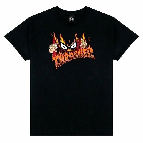 Футболка THRASHER, размер L, черный