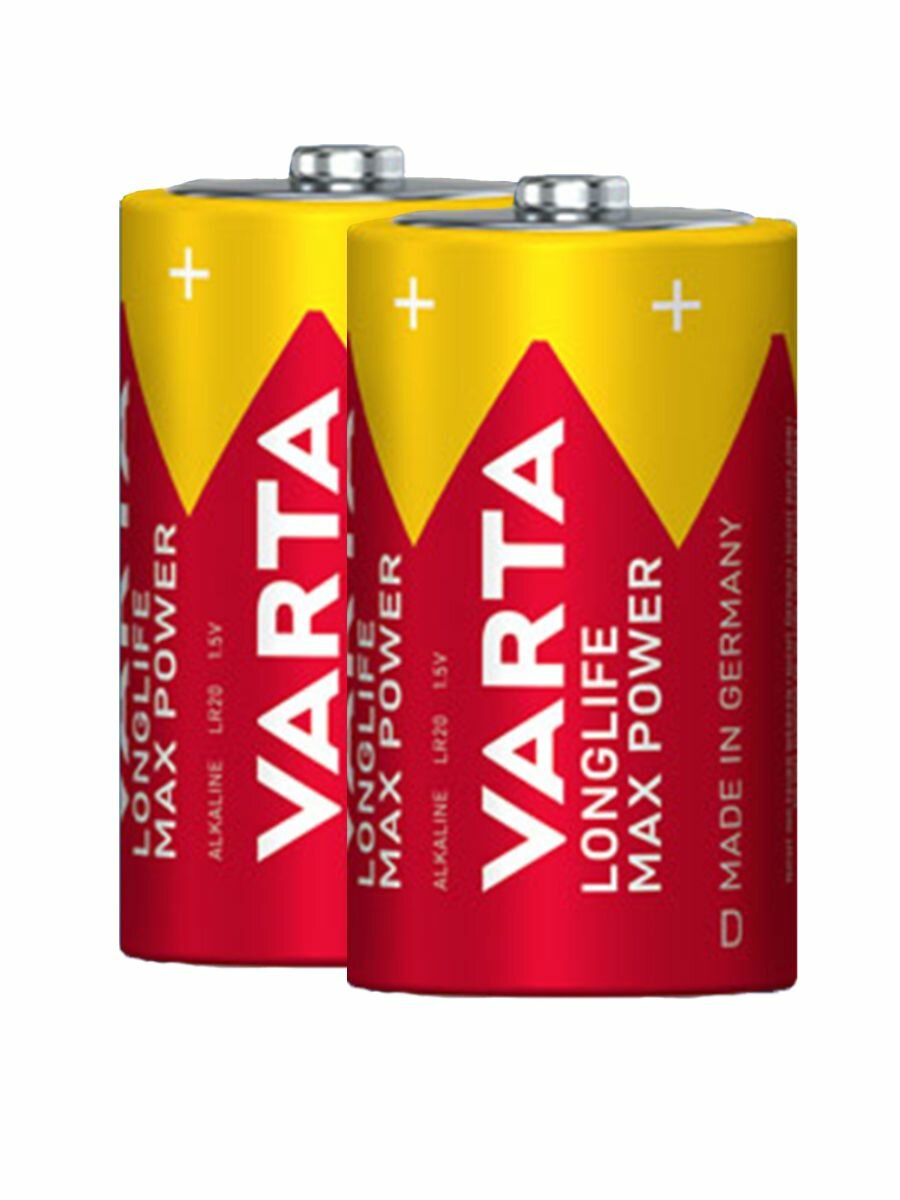 батарейка VARTA LONGLIFE MAX POWER D блистер 2шт - фото №15