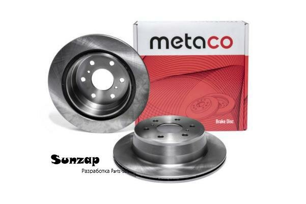 METACO 3060-117 Диск тормозной задний