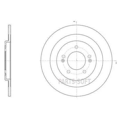 REMSA 6143700 61437.00_диск тормозной задний!\ Hyundai i40 1.6/2.0/1.7CRDi 11>