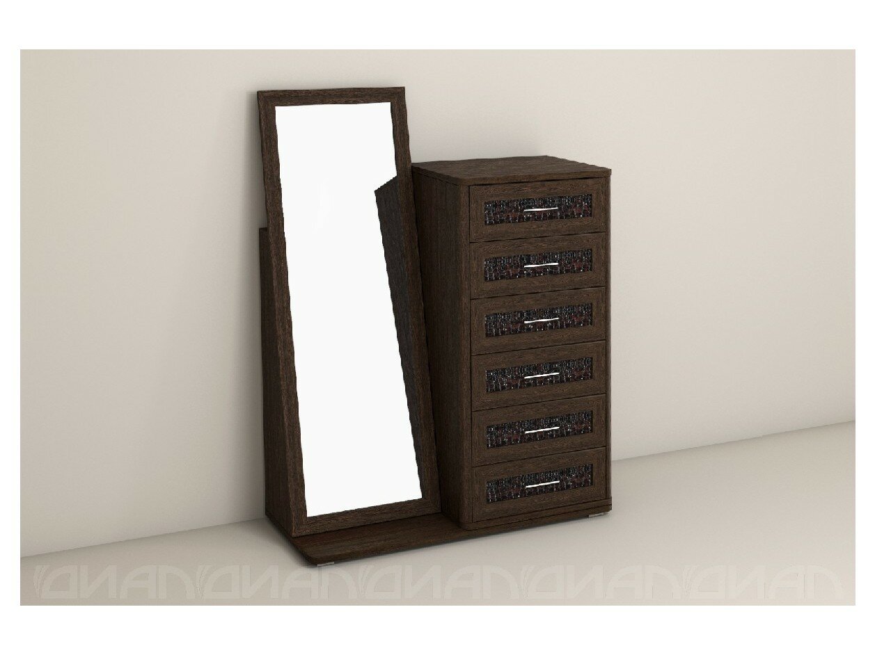 фото Кэт-4 Комод 6 ящиков /Зеркало