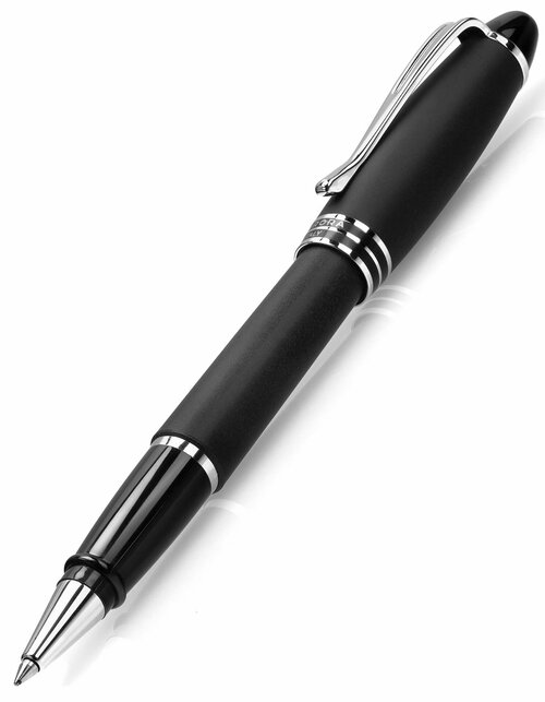 Ручка-роллер AURORA Ipsilon Black Matt Velvet Resin Chrome Plated (AU B70-N)