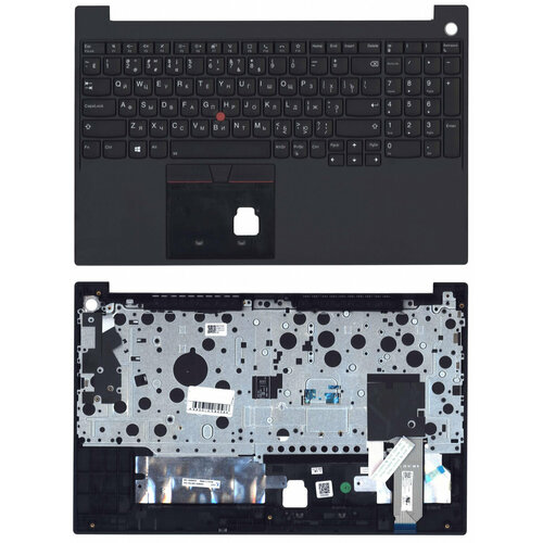 Клавиатура для ноутбука Lenovo ThinkPad E15 G2 черная с черным топкейсом и подсветкой черный