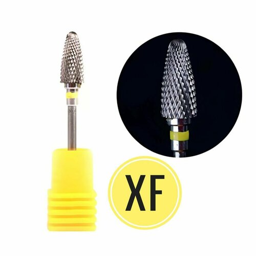 DevonHealth-Art, Фреза твердосплавная кукуруза (жёлтая)-XF (боры твердосплавные для прямого наконечника диаметр хвостовика - 2,35 мм ) ( стоматология / зуботехнические ) ( маникюр/педикюр ) .