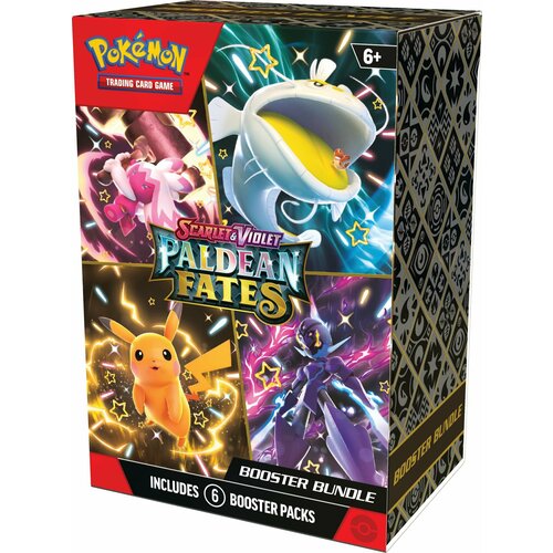 тин бокс paldean fates iron treads американский карточки pokemon Pokemon: Paldean Fates Booster Bundle (6 бустеров)