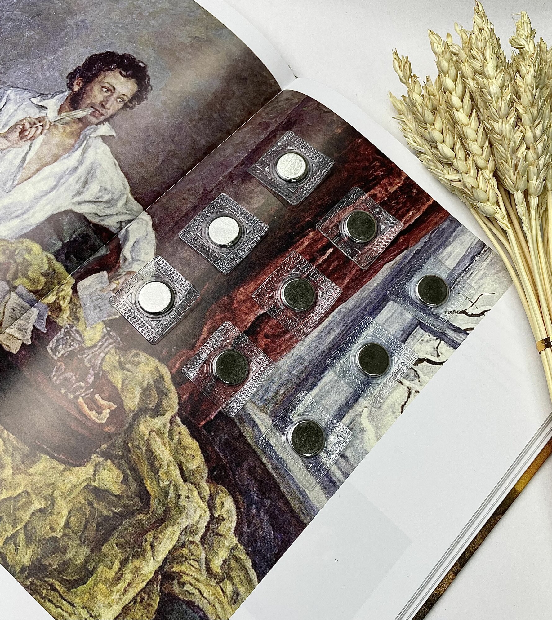 фото Магнитные потайные кнопки в прозрачном силиконе для вшивания в одежду / 50 пар - 100 штук