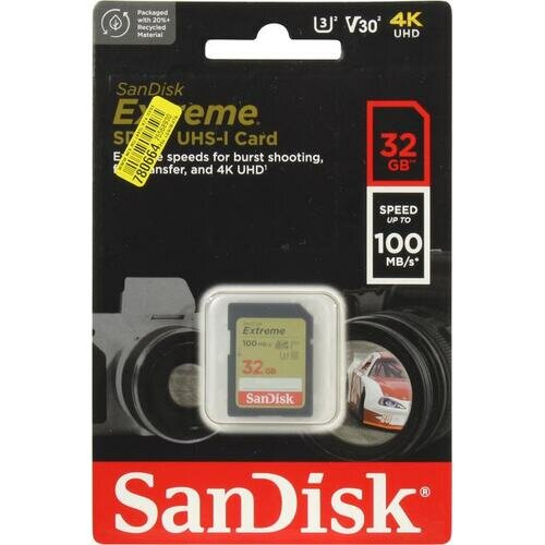 SD карта Sandisk Extreme SDSDXVE-032G-GNCIN