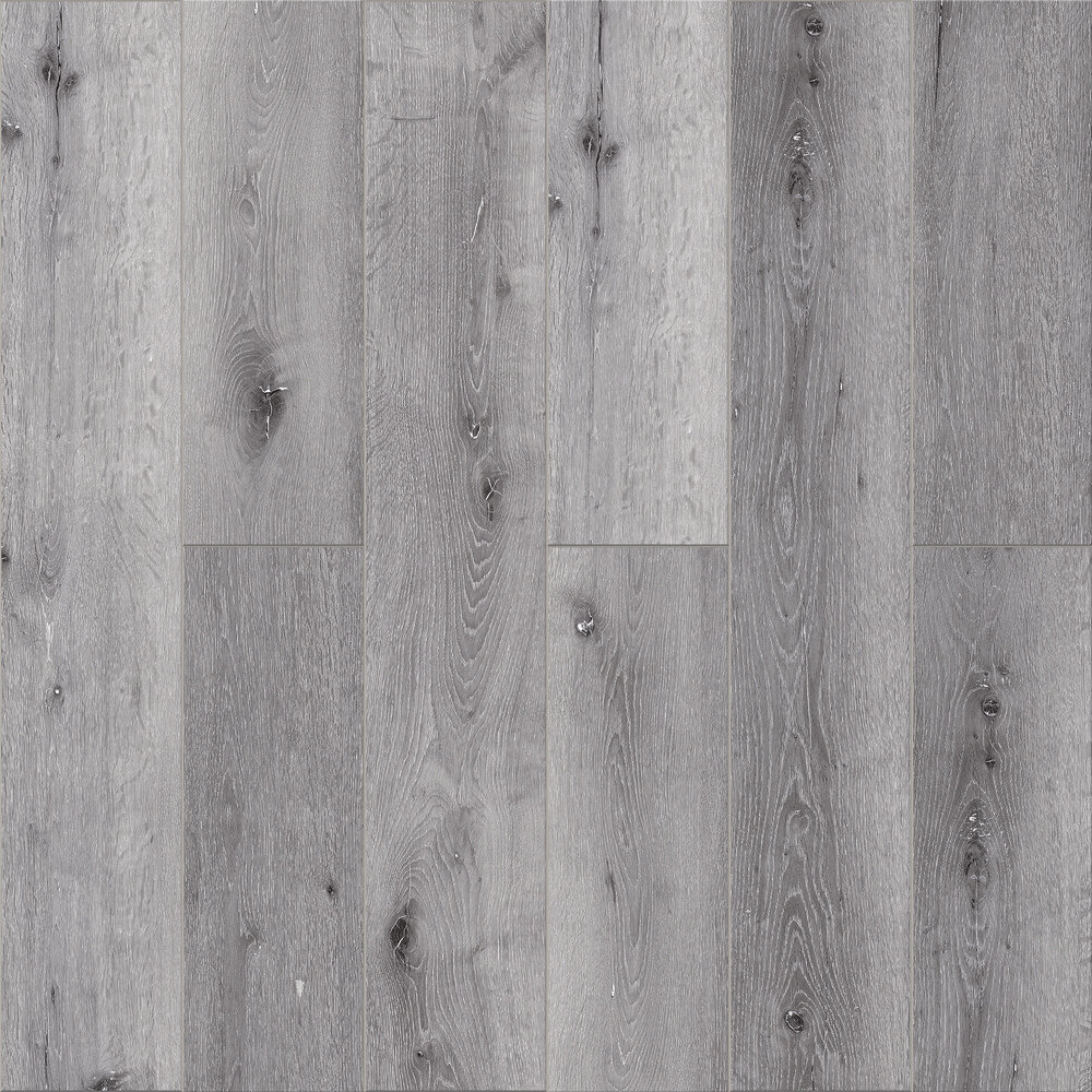 Плитка кварцвиниловая CronaFloor Wood дуб серый замковая 2,16 кв. м 4 мм с фаской