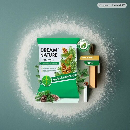 Соль для ванны морская Dream Nature Хвойный концентрат 500 гр соль для ванн dream nature хвойный концентрат 900г