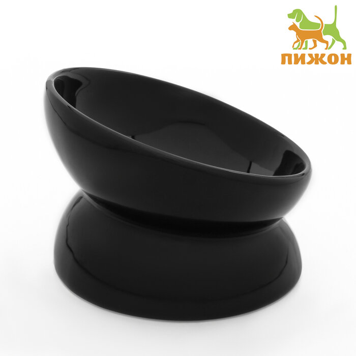 фото Миска керамическая "Феншуй" 150 мл 13 x 9 cм, чёрная 9942216