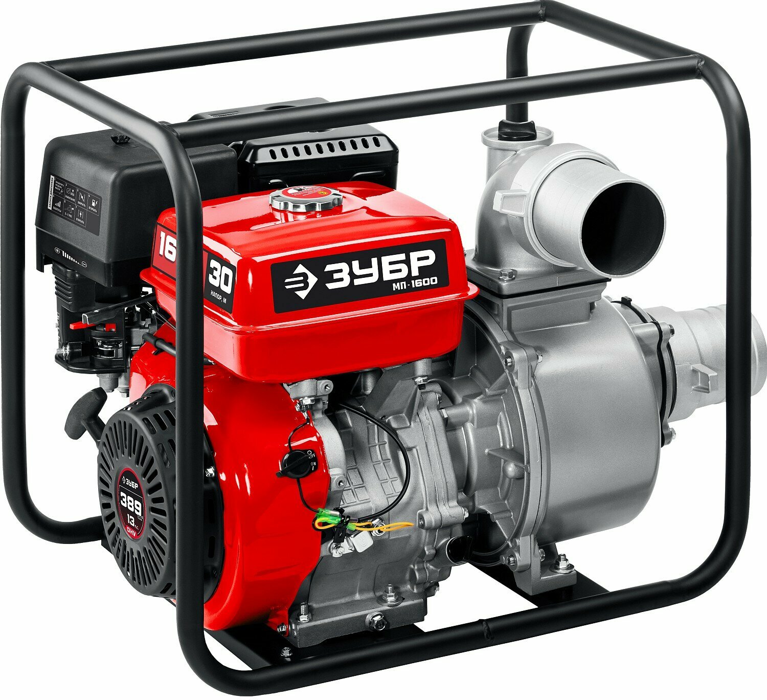 ЗУБР 1600 л/мин мотопомпа бензиновая (МП-1600)