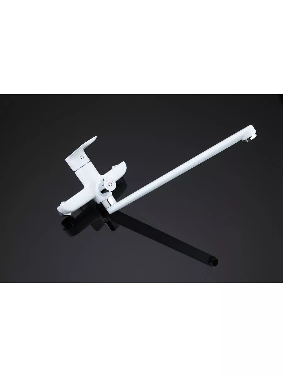 Смеситель для ванны поворотный излив Gappo G2248, цвет белый хром, латунь — фото 1