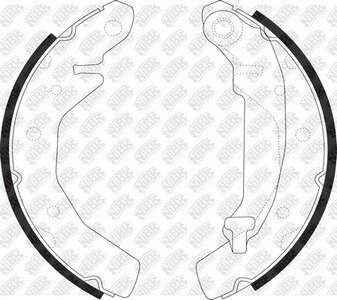 Колодки торм. бар. chevrolet spark 0.8-1.0 05-/daewoo matiz 0.8-1.0 98-