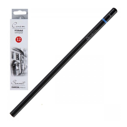 Карандаш угольный Сонет S 12шт 1281337
