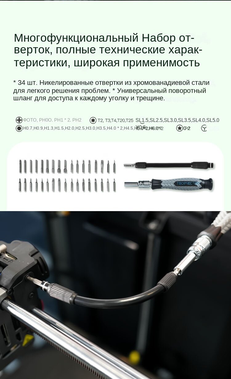 CREALITY 3D PRINTER TOOL WRAP KIT PRO 74 Pcs — фото 1