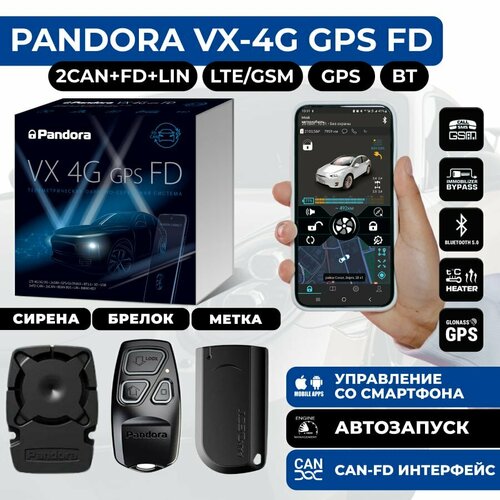 Автосигнализация Pandora VX-4G GPS FD 3036000₽