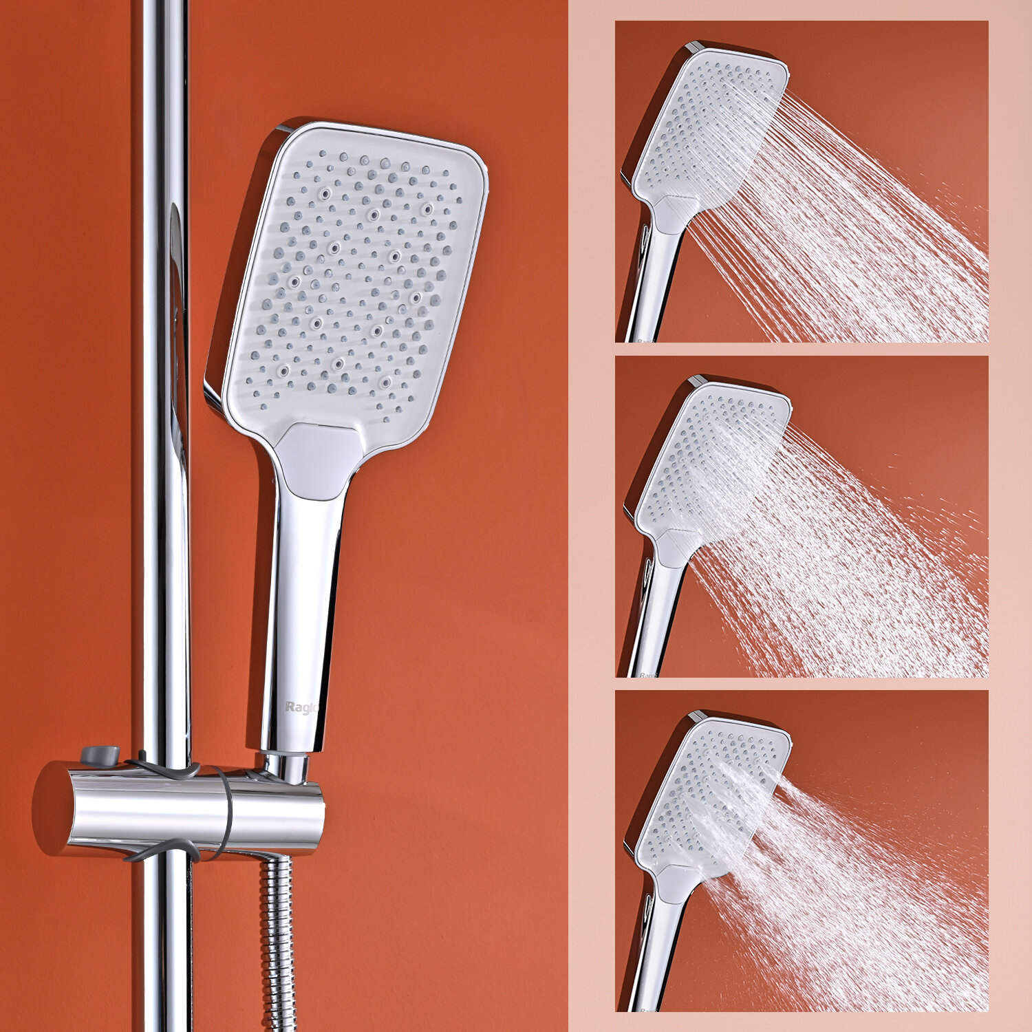 Душевая стойка с термостатом Raglo R01.26 — фото 1