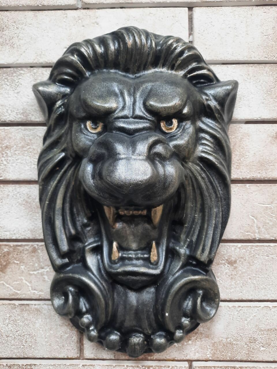 Барельеф на стену Лев из гипса