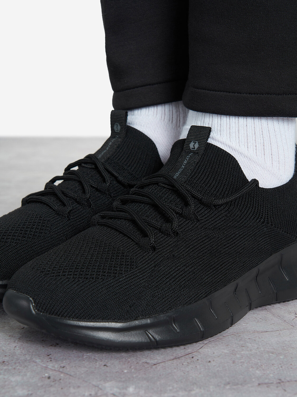 Кроссовки MATRIX SPORT Matrix Knitted Slip-on B, размер 35, черный — фото 1