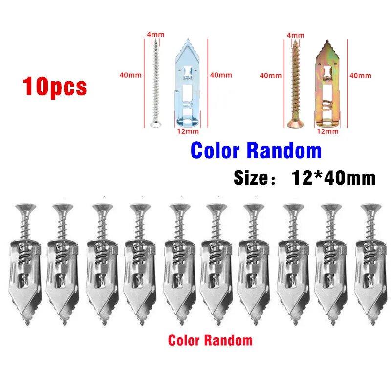 Анкера саморезы для гипсокартона из углеродистой стали 12X40mm 10PCS
