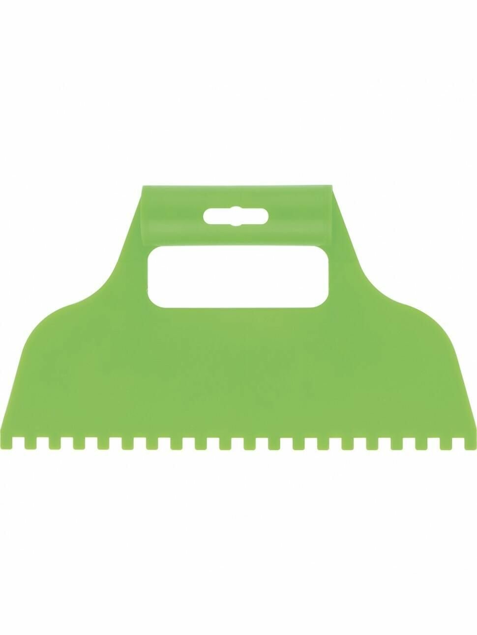 Шпатель для клея пластмассовый зубчатый 6 х 6 мм Сибртех 86015