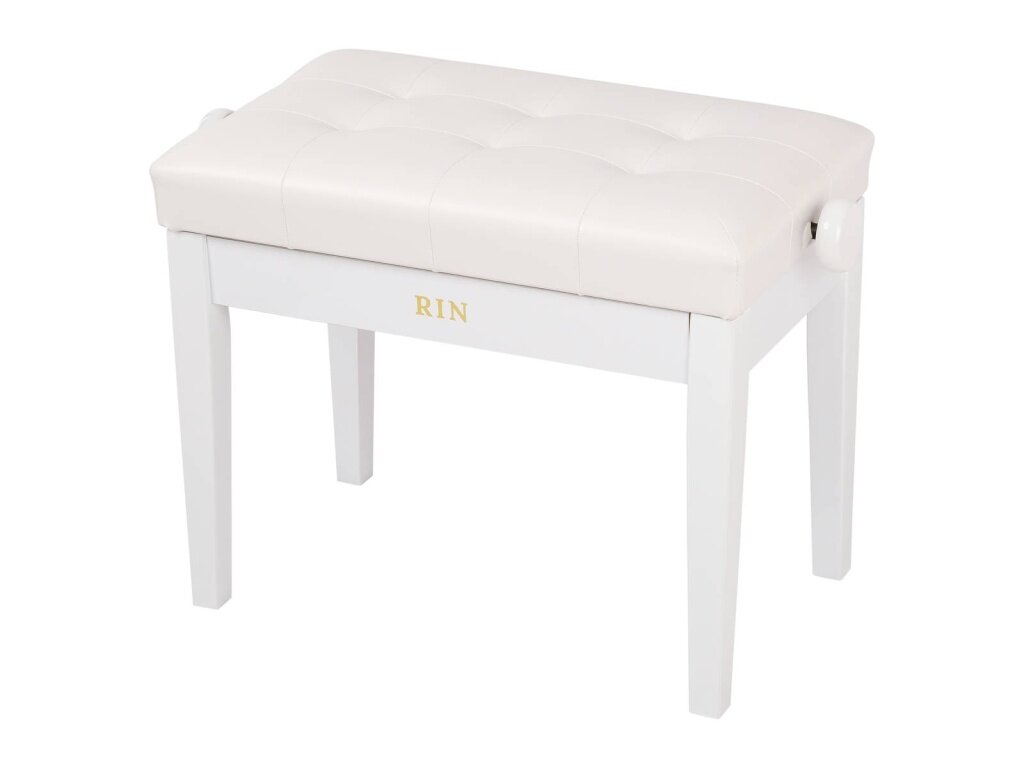 LB-21WHG Банкетка, белая, искусственная кожа, Rin