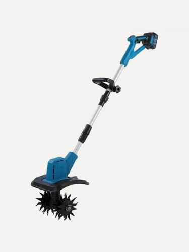 Изображение товара Культиватор аккумуляторный садовый, 4 лезвия / Электротяпка ручная несамоходная