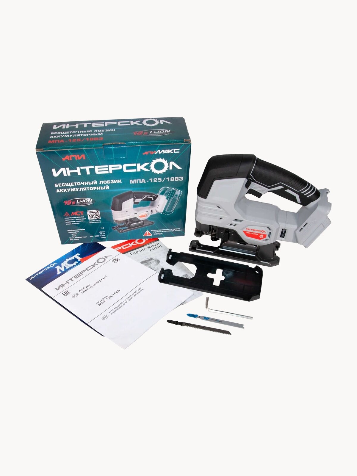 Аккумуляторный лобзик Интерскоп АПИ 18В, без АКБ и ЗУ, 939.0.0.70
