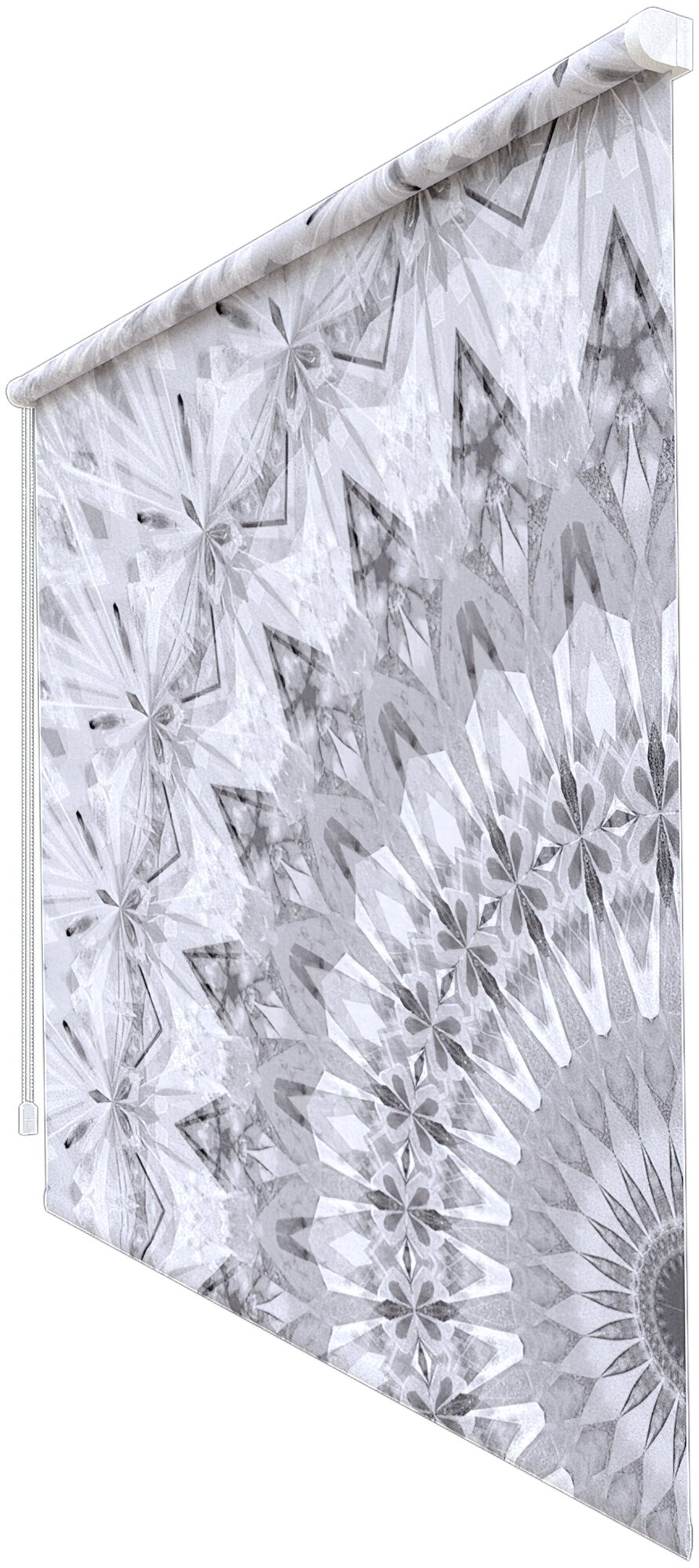 Рулонная штора Soleggiato от Memotex с карнизом. В:180см. Ш:140см. Ц: серый - фотография № 3