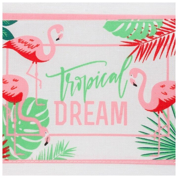 Кармашек текстильный "Tropical Dream" 3 отделения, 20х56 см - фотография № 4