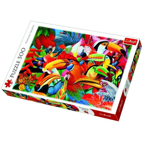 Пазлы Trefl Цветные птицы, 500 элементов пазлы trefl романтический париж 500 элементов
