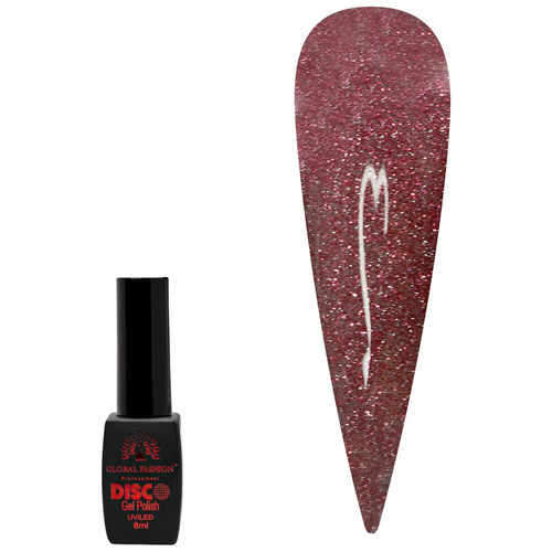 Global Fashion Гель-лак Disco Gel Polish, 8 мл, A07