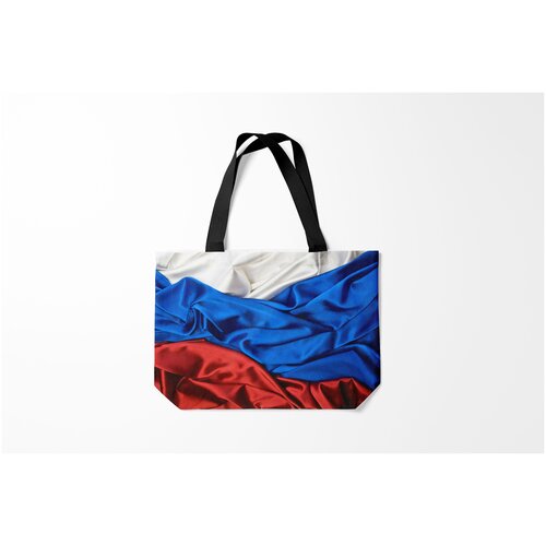 фото Сумка-шоппер / 46х35 см / патриотичные / флаг россии триколор burnettie