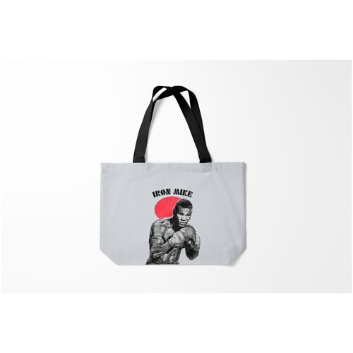 фото Сумка-шоппер / 46х35 см / боевые искусства / майк тайсон iron mike burnettie
