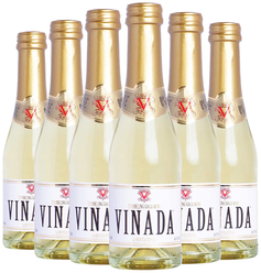 Безалкогольное игристое вино "VINADA" Sparkling Gold MINI (0% Alc, 6 шт