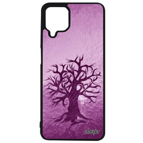 фото Противоударный чехол для мобильного // samsung galaxy a12 // "дерево жизни" природа дизайн, utaupia, фиолетовый