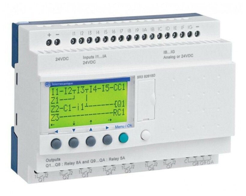 SR3B261BD ZELIO LOGIC РЕЛЕ МОДУЛЬН 26ВХ/ВЫХ =24В Schneider Electric - фото №2