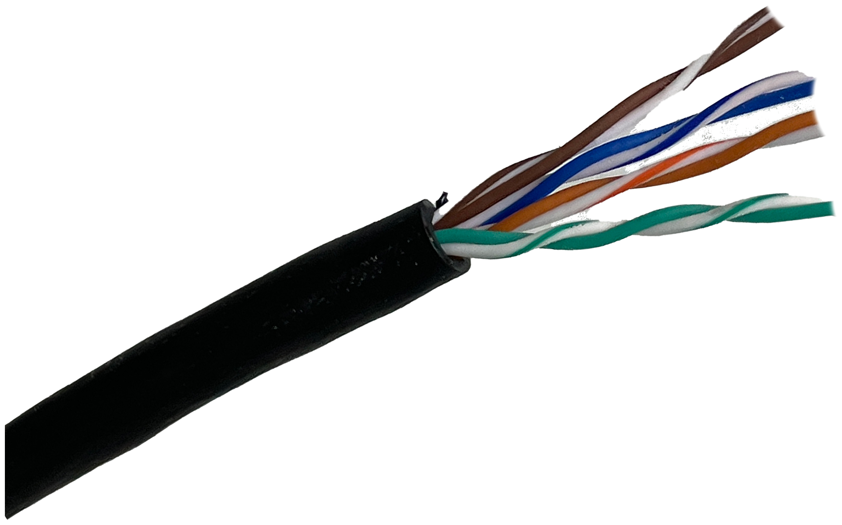 EWS 24 AWG Витая пара UTP кат.5E, медь, 4х2 пар. ПВХ, внешний, экран, Бухта 305м.