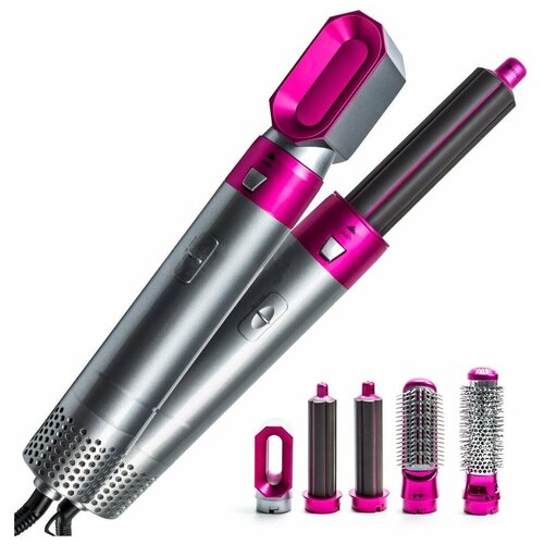 Стайлер фен HUD CS300 5 в 1 Hot Air Styler Цвет Пурпурный-серебристый 95000₽