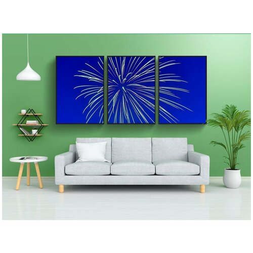 фото Набор модулных постеров для интерьера "фейерверк, празднование, счастливый" 60x90 см. в тубусе, без рамки lotsprints