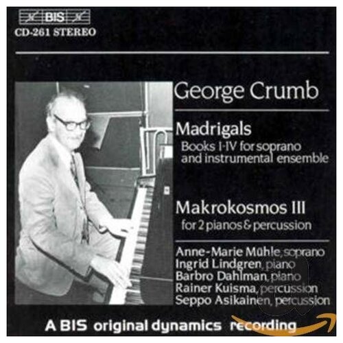 AUDIO CD Crumb - Madrigals. 1 CD компакт диски bis mortensen gert kroumata percussion ensemble pleiades cd
