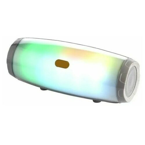 Портативная колонка портативная акустика беспроводная колонка bluetooth колонка световые эффекты microSD AUX серый Dike Technology 115000₽